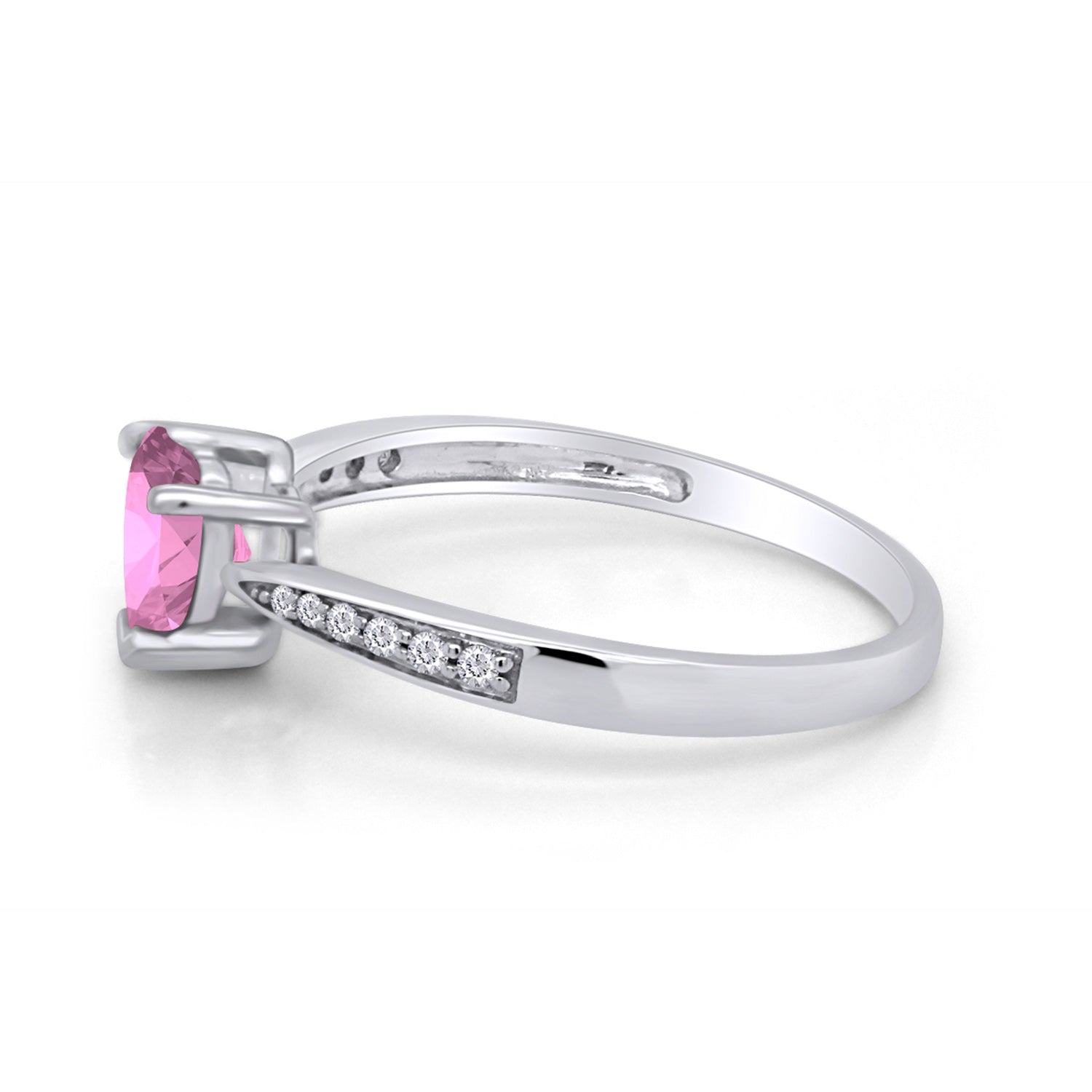 Solitaire Heart Promise Ring for Women