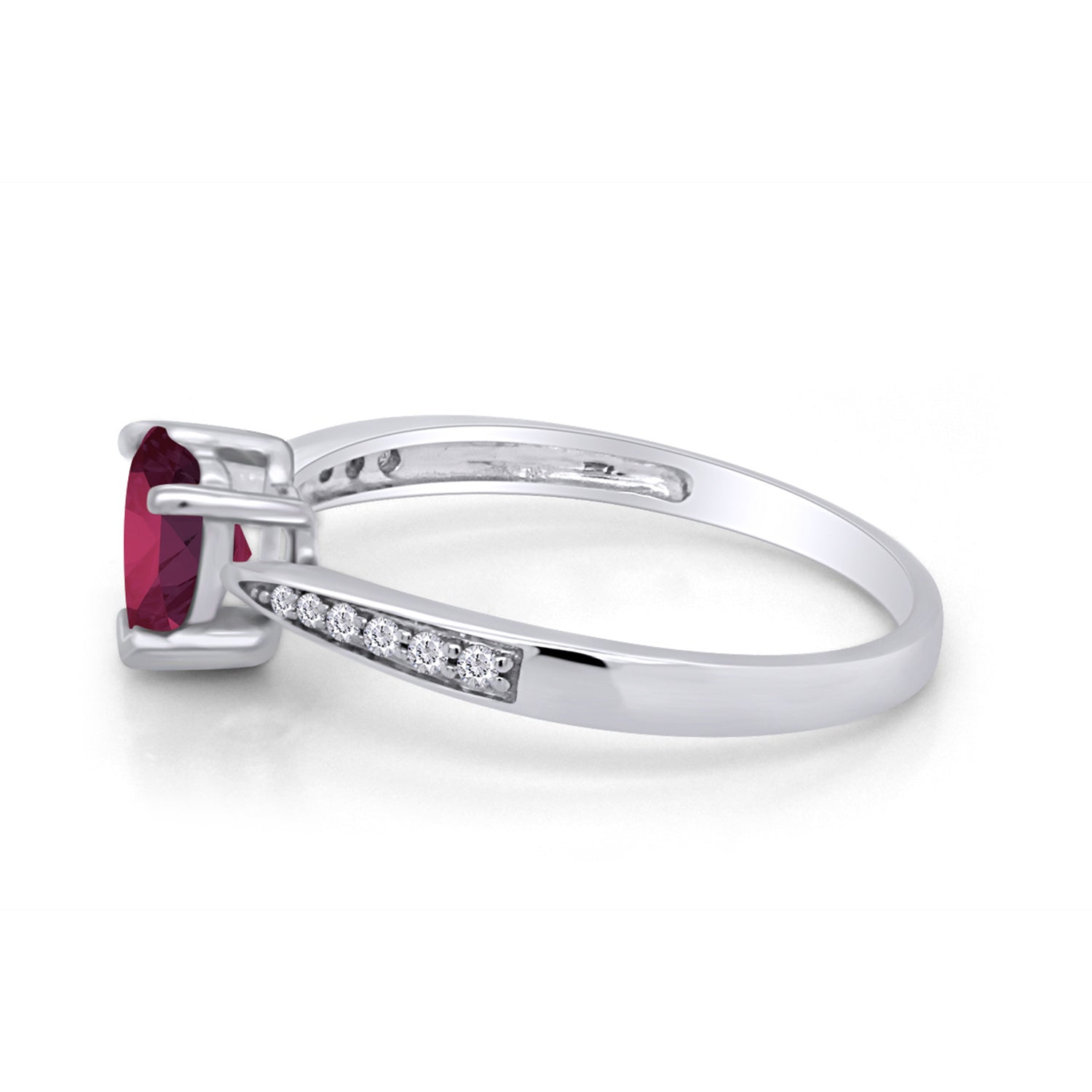 Solitaire Heart Promise Ring for Women