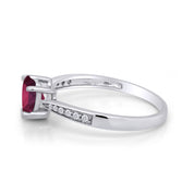 Solitaire Heart Promise Ring for Women