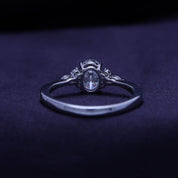 Oval, Marquise and Round Cut Cubic Zirconia Solitaire Engagement Ring for Women