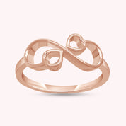 Double Heart Promise Ring for Women