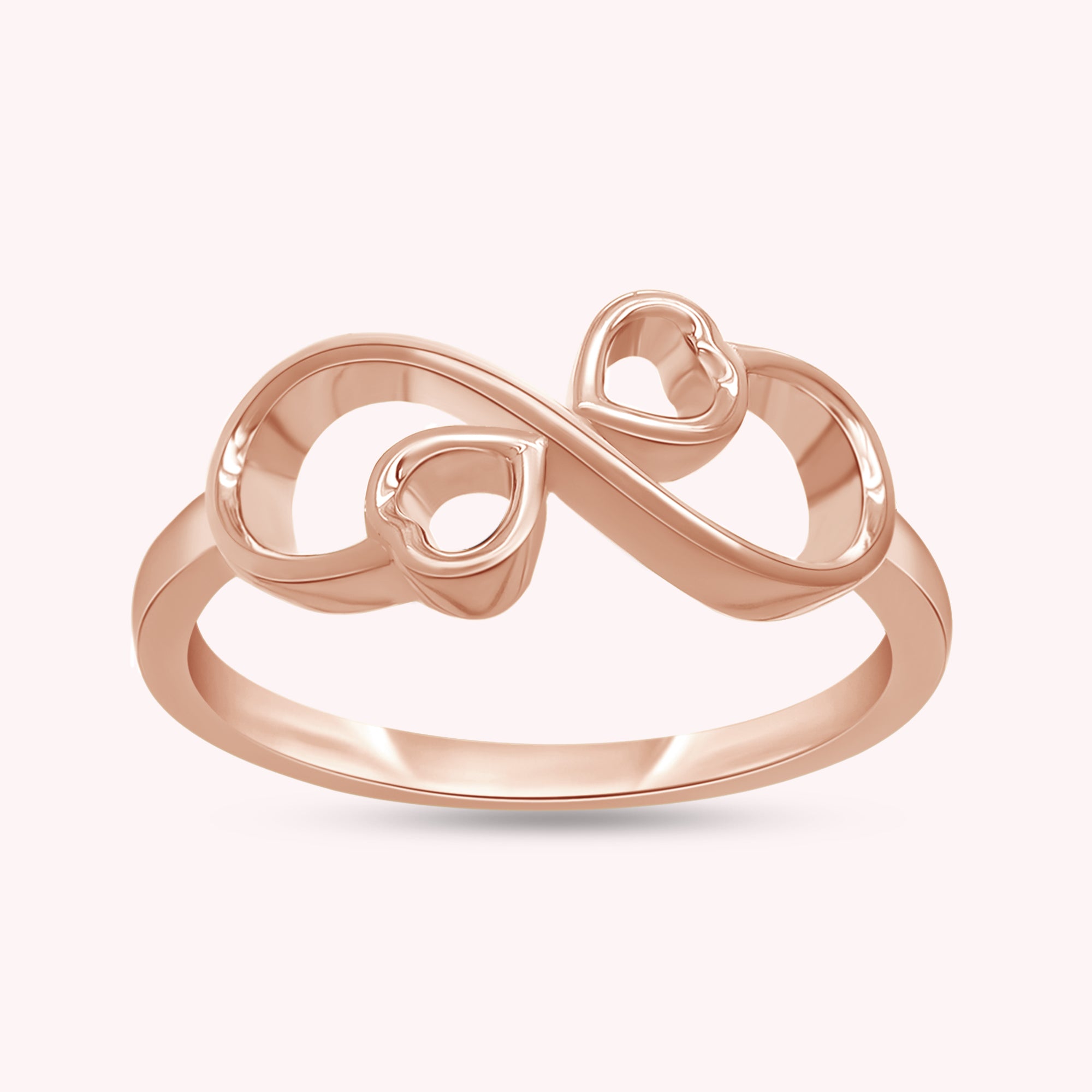 Double Heart Promise Ring for Women