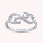 Double Heart Promise Ring for Women
