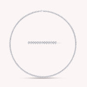 4MM Plain Pear Shape Link Necklace (16" to 20")