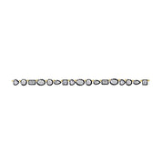 Multi-Shape Two Tone Choker Tennis Necklaces Lab Created Moissanite