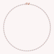 5X3MM Pear Shape Lab Created Moissanite Tennis Link Chain Necklace