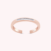 Natural Diamond Accent Adjustable Toe Ring for Women