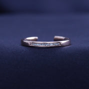Natural Diamond Accent Adjustable Toe Ring for Women