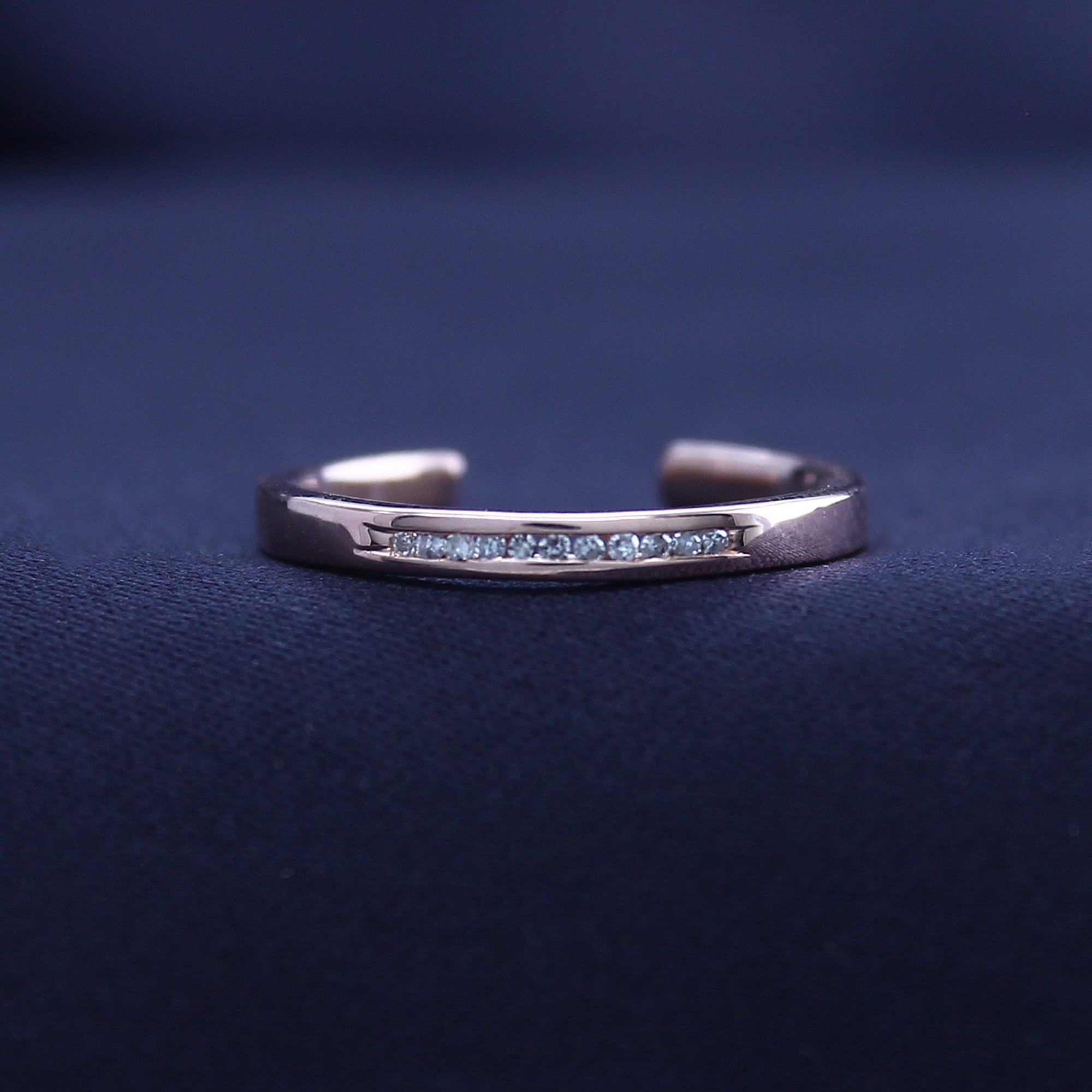 Natural Diamond Accent Adjustable Toe Ring for Women