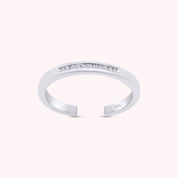 Natural Diamond Accent Adjustable Toe Ring for Women