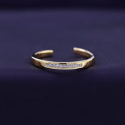 Natural Diamond Accent Adjustable Toe Ring for Women