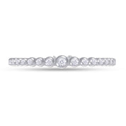 Tennis Bracelet White Cubic Zirconia with Safety Box With Tongue
