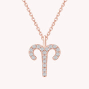 Zodiac Sign's Moissanite Diamond Necklace