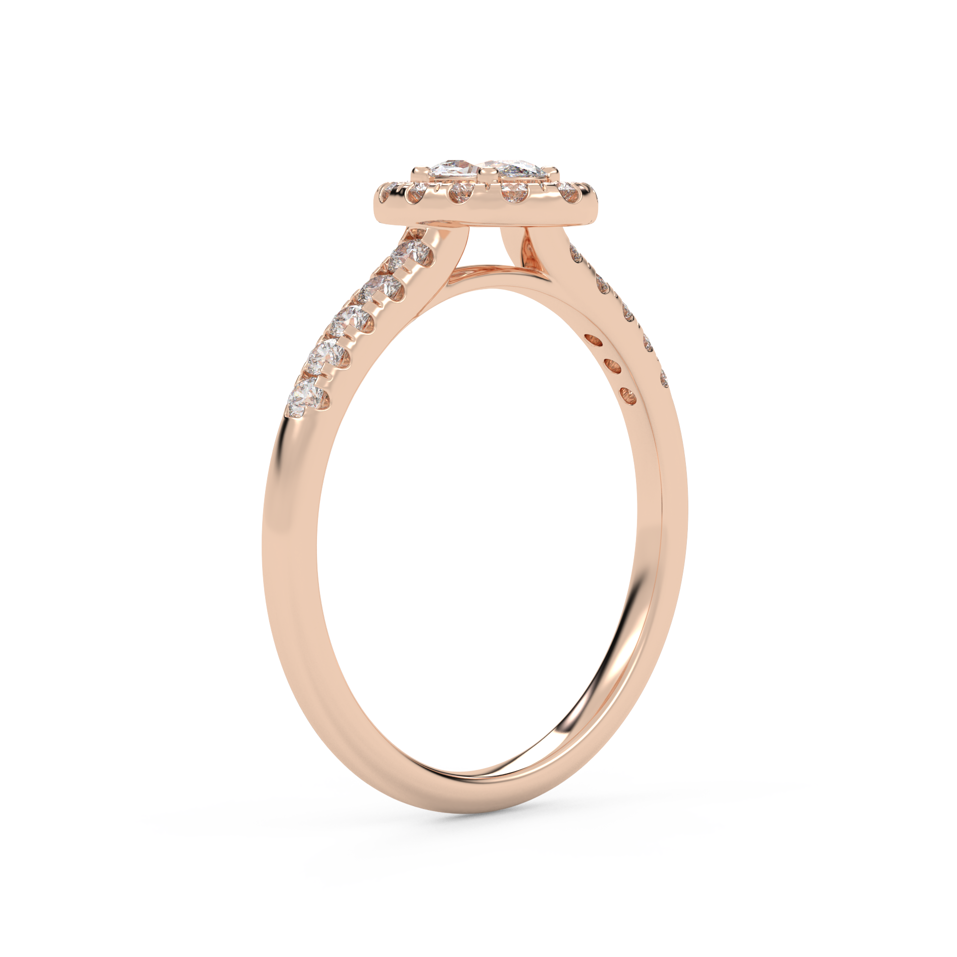 Oval & Round 0.60 Carat Lab Diamond Ring – IGI Certified