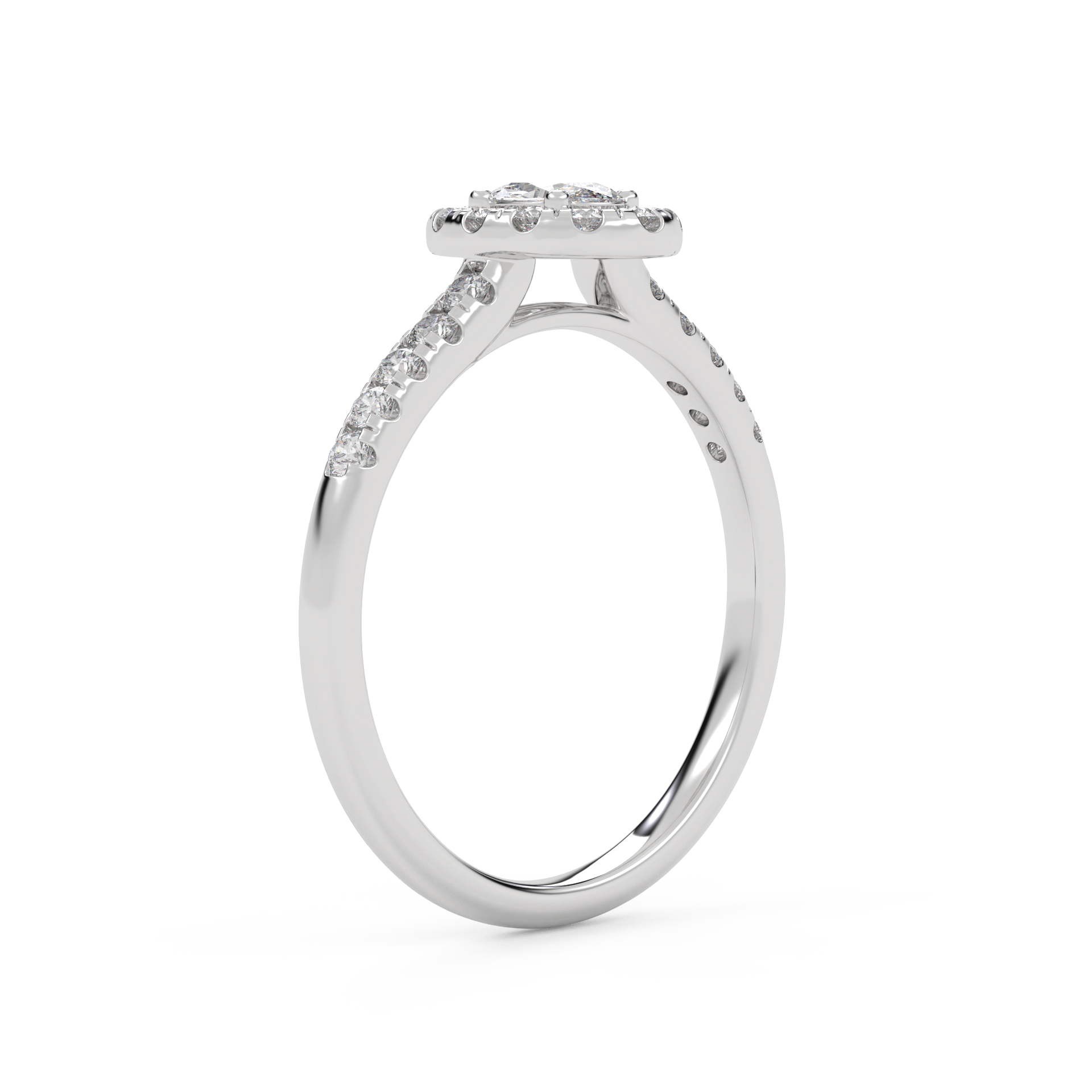 Oval & Round 0.60 Carat Lab Diamond Ring – IGI Certified