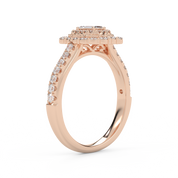 Emerald & Round 0.95 Carat Lab Diamond Ring – IGI Certified