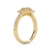 Emerald & Round 0.95 Carat Lab Diamond Ring – IGI Certified