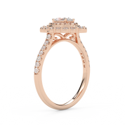 Oval & Round 1.05 Carat Double Halo Ring – IGI Certified