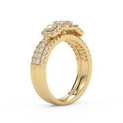 Three-Stone IGI Certified Bridal Set Ring