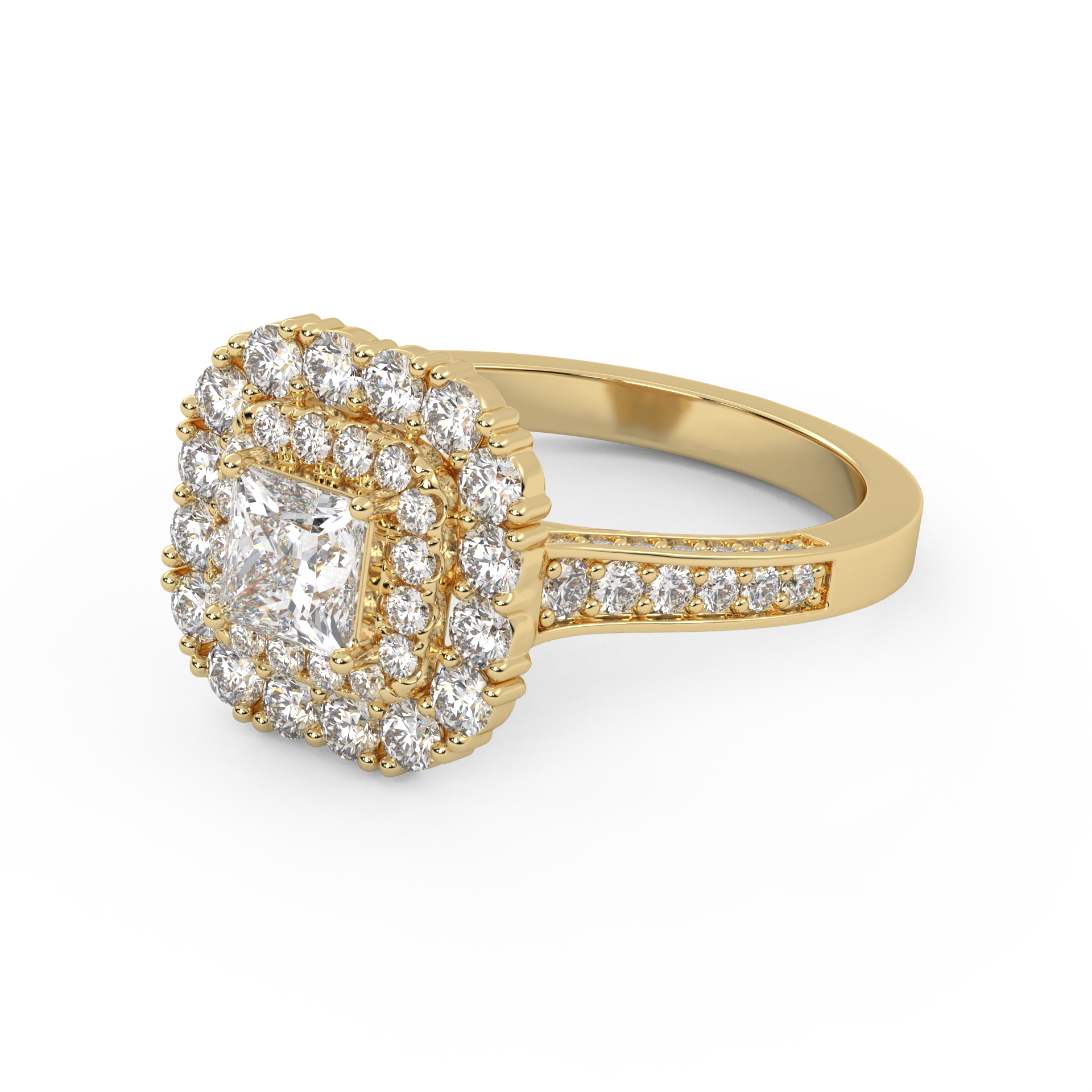 Princess & Round Cut Lab Diamond Ring – IGI Certified