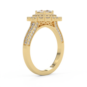 Princess & Round Cut Lab Diamond Ring – IGI Certified