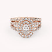 IGI Certified Split Shank Bridal Set Ring