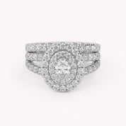 IGI Certified Split Shank Bridal Set Ring