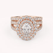 IGI Certified Split Shank Bridal Set Ring