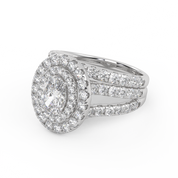 IGI Certified Split Shank Bridal Set Ring