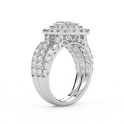 IGI Certified Split Shank Bridal Set Ring