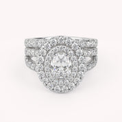 IGI Certified Split Shank Bridal Set Ring