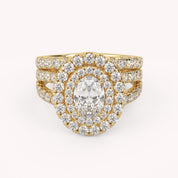 IGI Certified Split Shank Bridal Set Ring