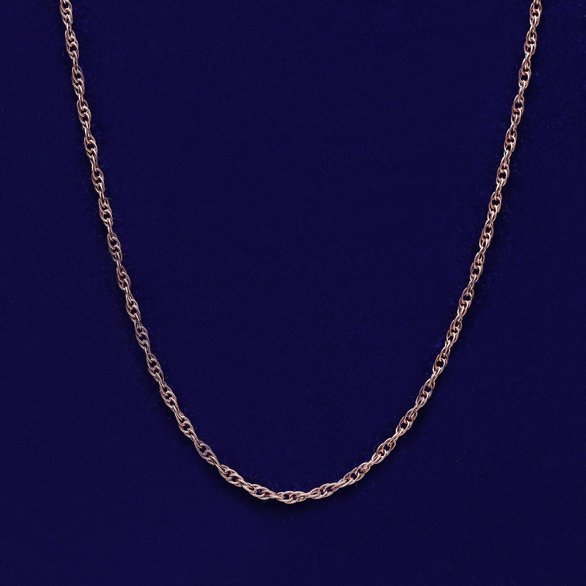 Twisted Braided 18 Inch Rope Chain with Spring-Ring Clasp