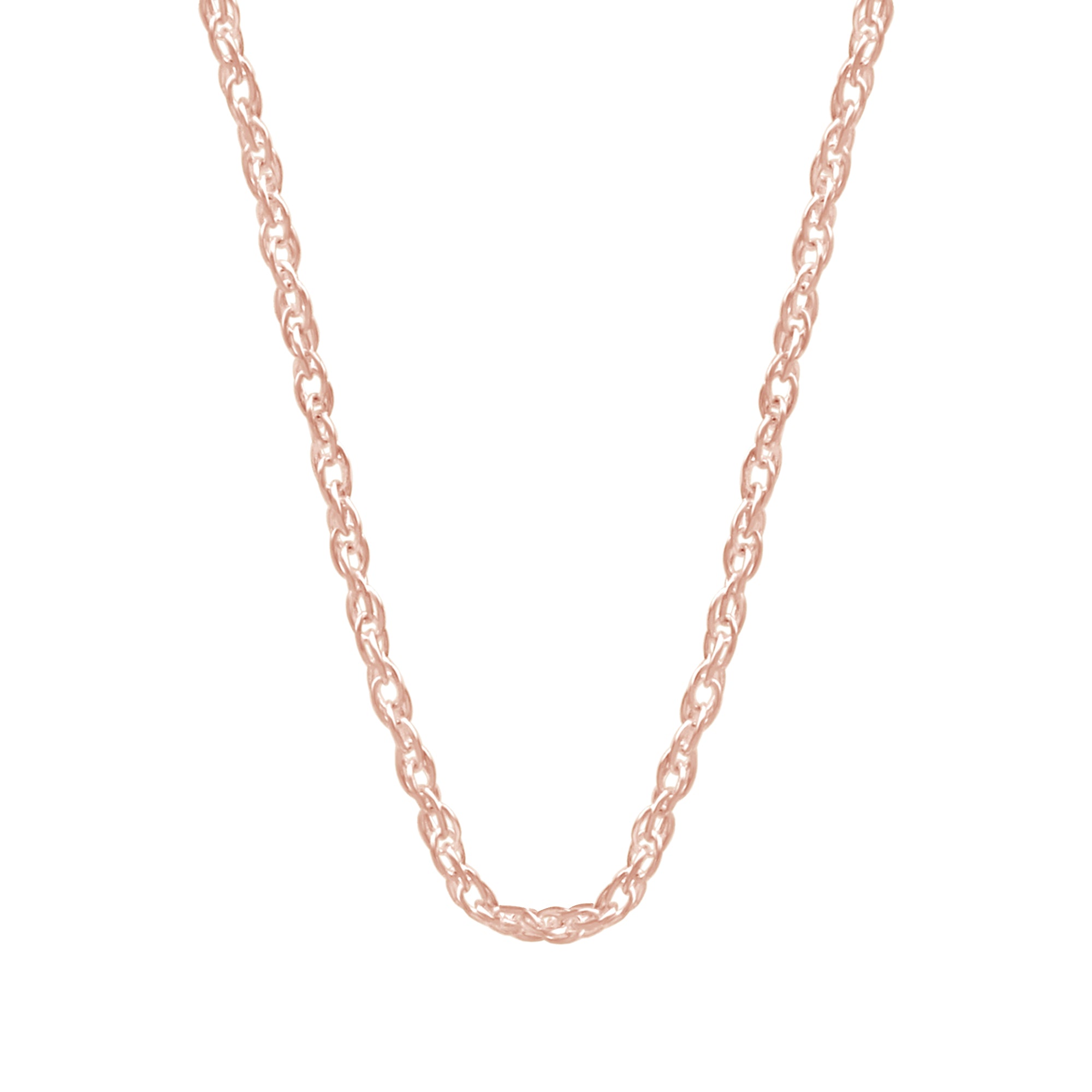 Twisted Braided 18 Inch Rope Chain with Spring-Ring Clasp