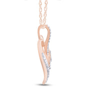 Sparkling Lab Grown Diamond Heart Pendant Necklace