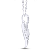 Sparkling Lab Grown Diamond Heart Pendant Necklace
