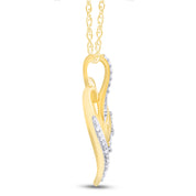 Sparkling Lab Grown Diamond Heart Pendant Necklace