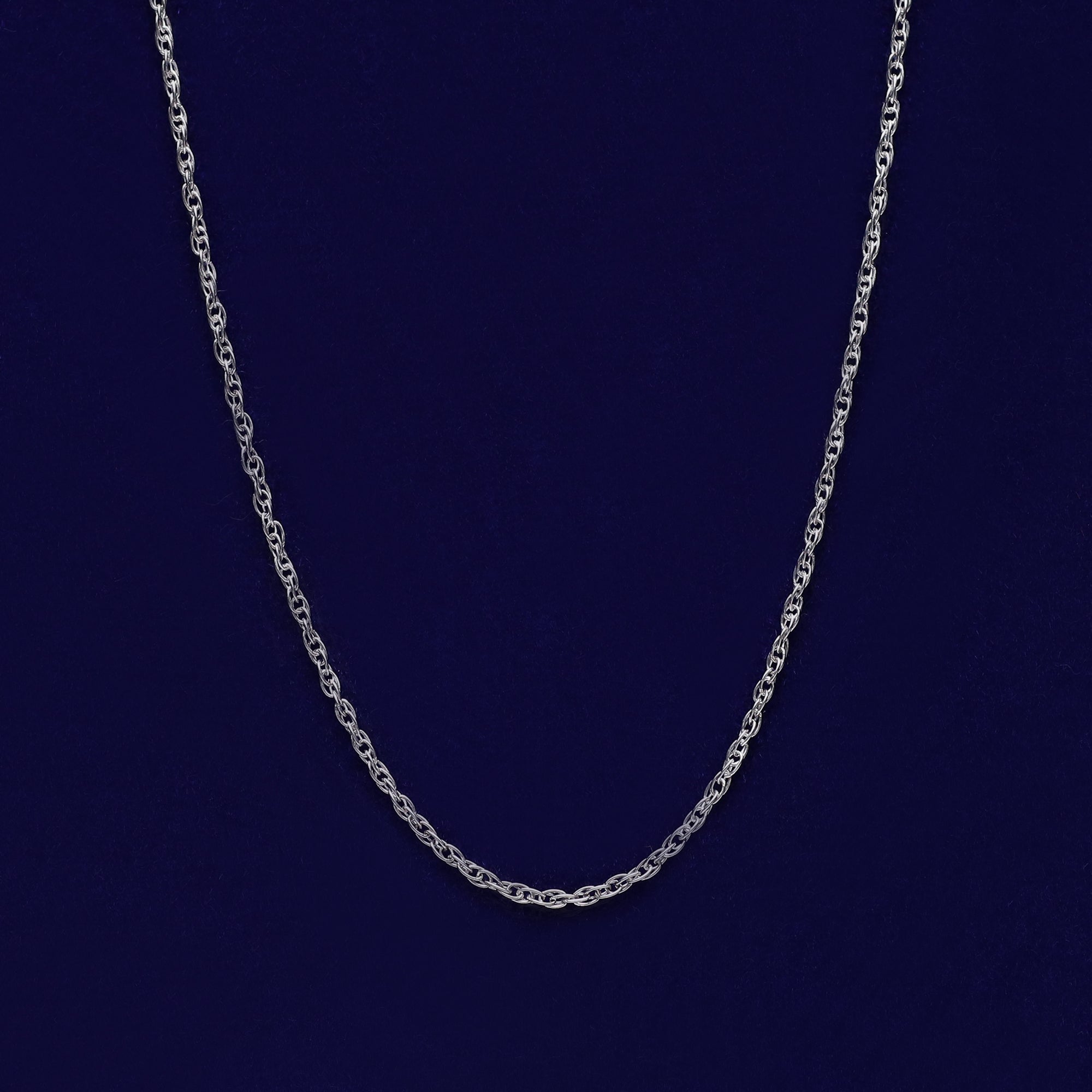 Twisted Braided 18 Inch Rope Chain with Spring-Ring Clasp