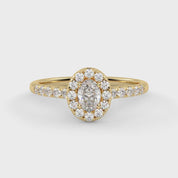 Oval & Round 0.60 Carat Lab Diamond Ring – IGI Certified