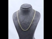 4MM Plain Heart Shape Link Necklace (16" to 20")