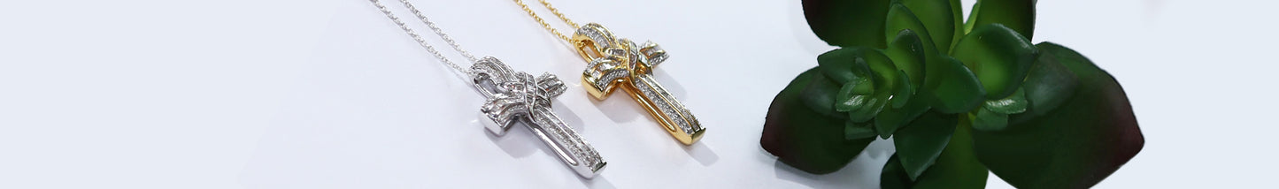 Shop Exquisite Gold & Silver Cross Pendants at Best Prices – AFFY