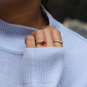 Solitaire Heart Promise Ring