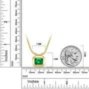 Jai Emerald Solitaire Pendant Necklace