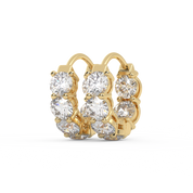 IGI Certified Lab Grown Diamond Insideout Hoop Earrings