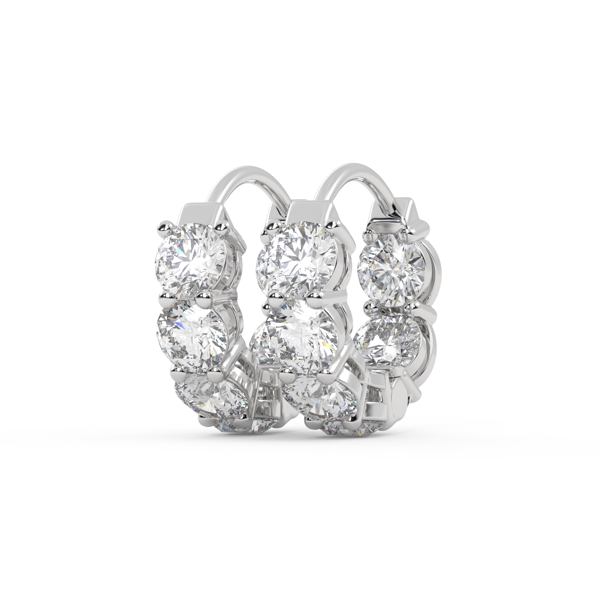 IGI Certified Lab Grown Diamond Insideout Hoop Earrings