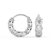IGI Certified Lab Grown Diamond Insideout Hoop Earrings