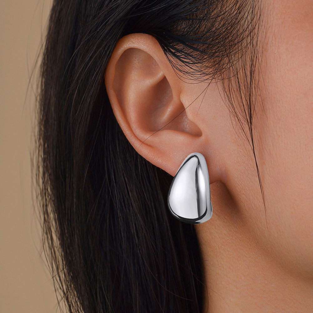 
                      
                        Chunky Half Open J Shape Hoop Earrings
                      
                    