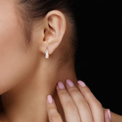 IGI Certified Lab Grown Diamond Insideout Hoop Earrings