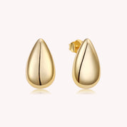 Amy Chunky TearDrop Hoop Earrings