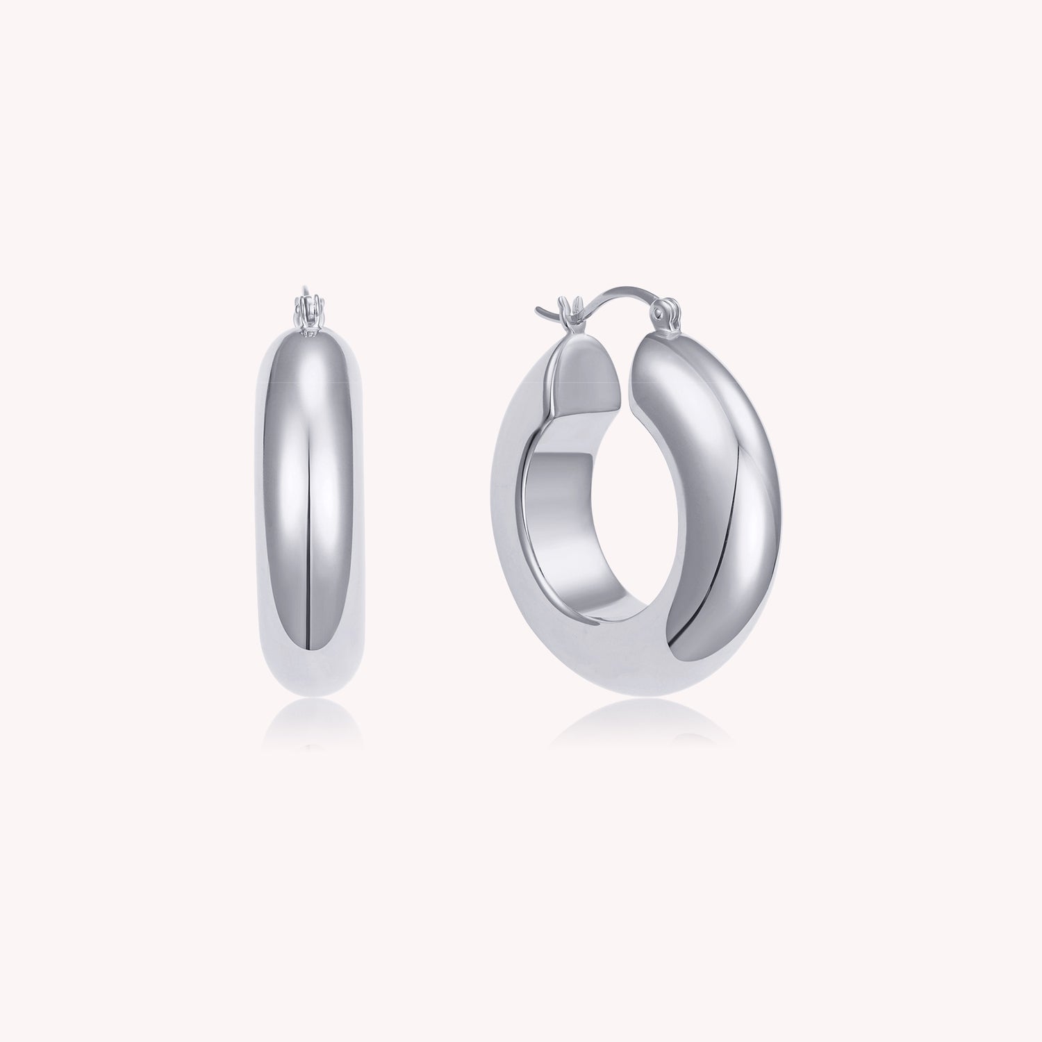 Jia Chunky Chic Hoop Earrings